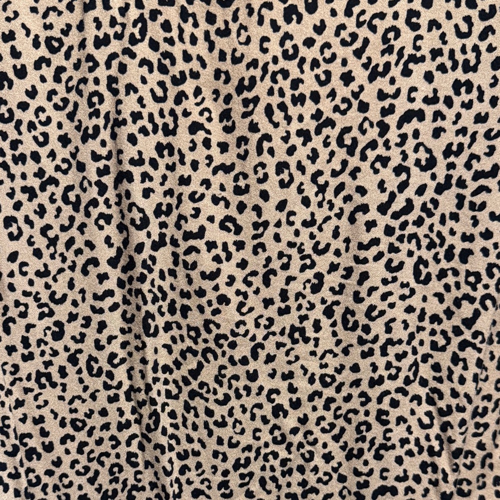 AFRM Tan and Black Animal Print Blouse - Picture 6 of 8